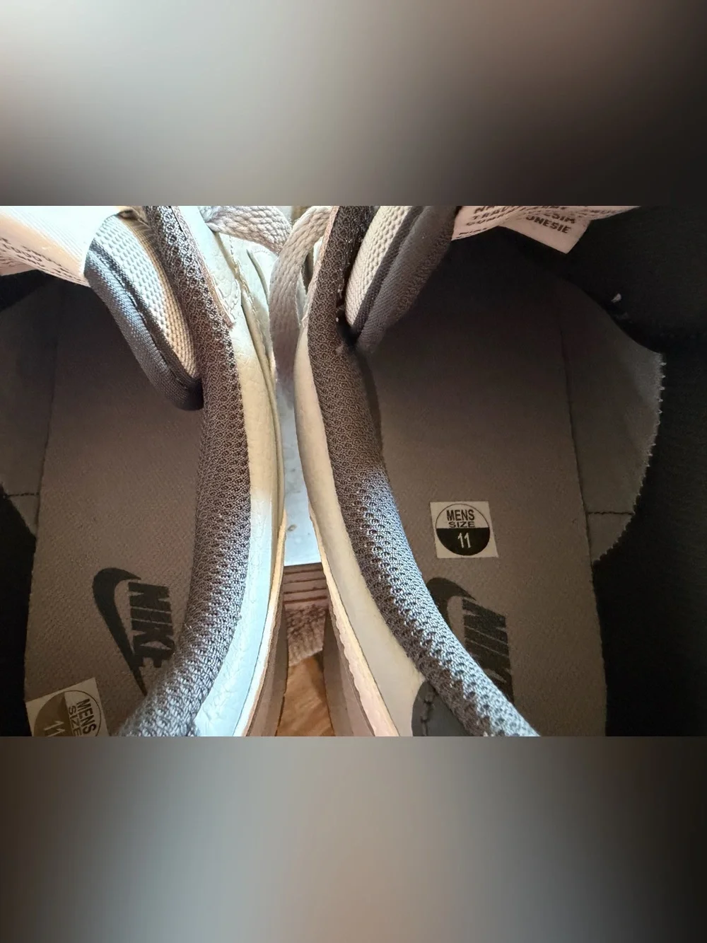 Nike Men's Big Low Gray and White Casual Sneakers NWOB